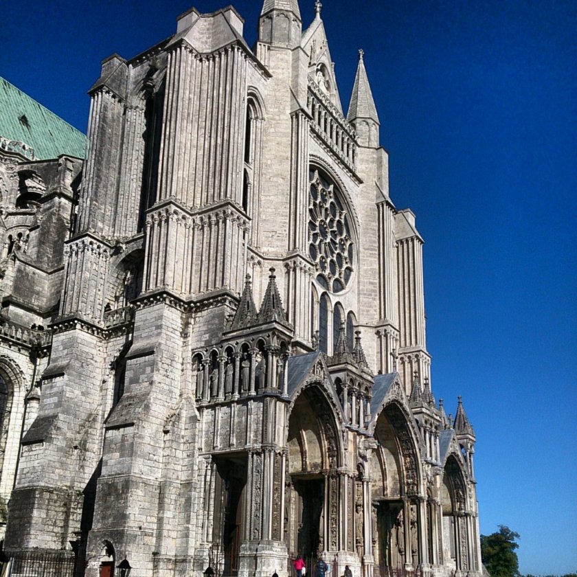 Exterior of Chartres Cathedral