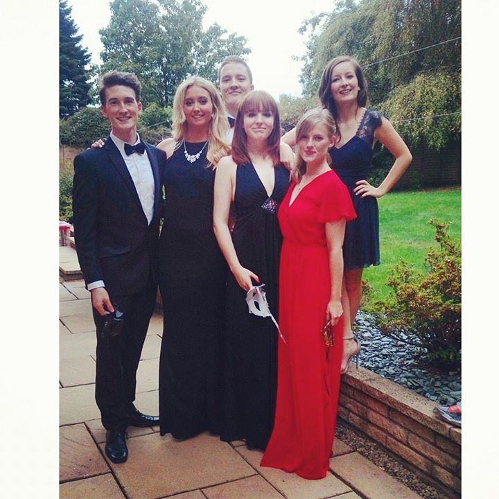 A group photo before the ball