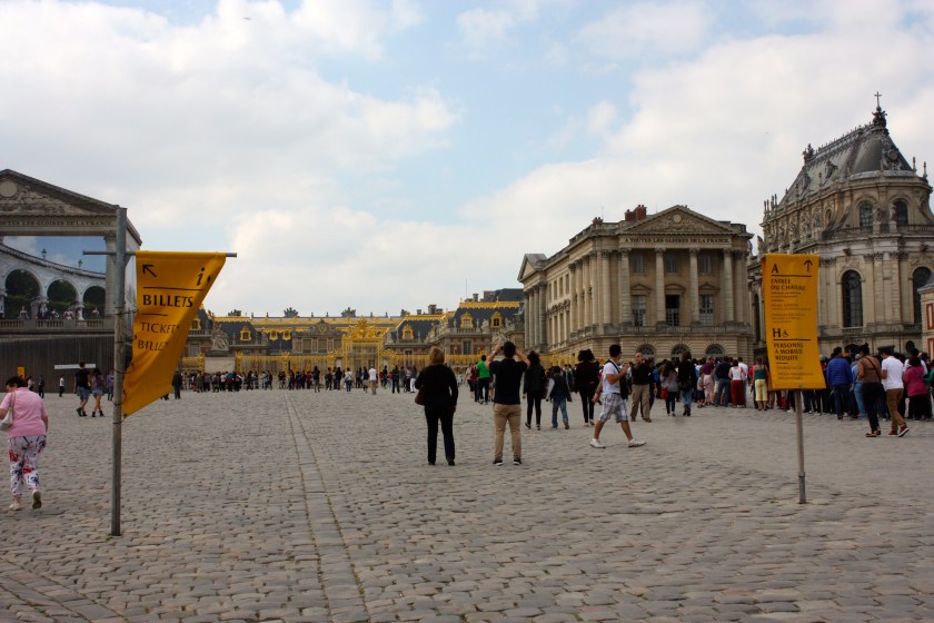 Outside the Palace of Versailles