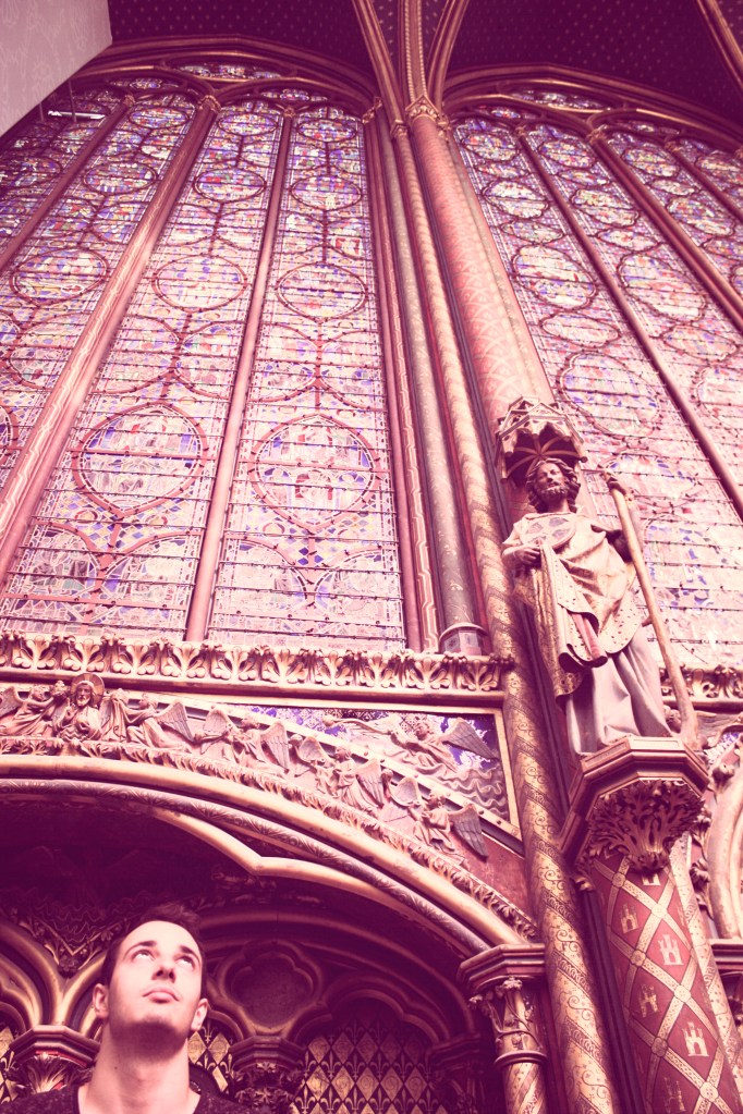 Malek in the Sainte-Chapelle