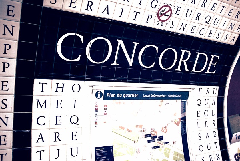 The beautiful walls of Concorde Metro