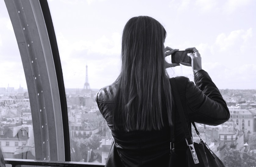 My friend Kate making the capturing the views.