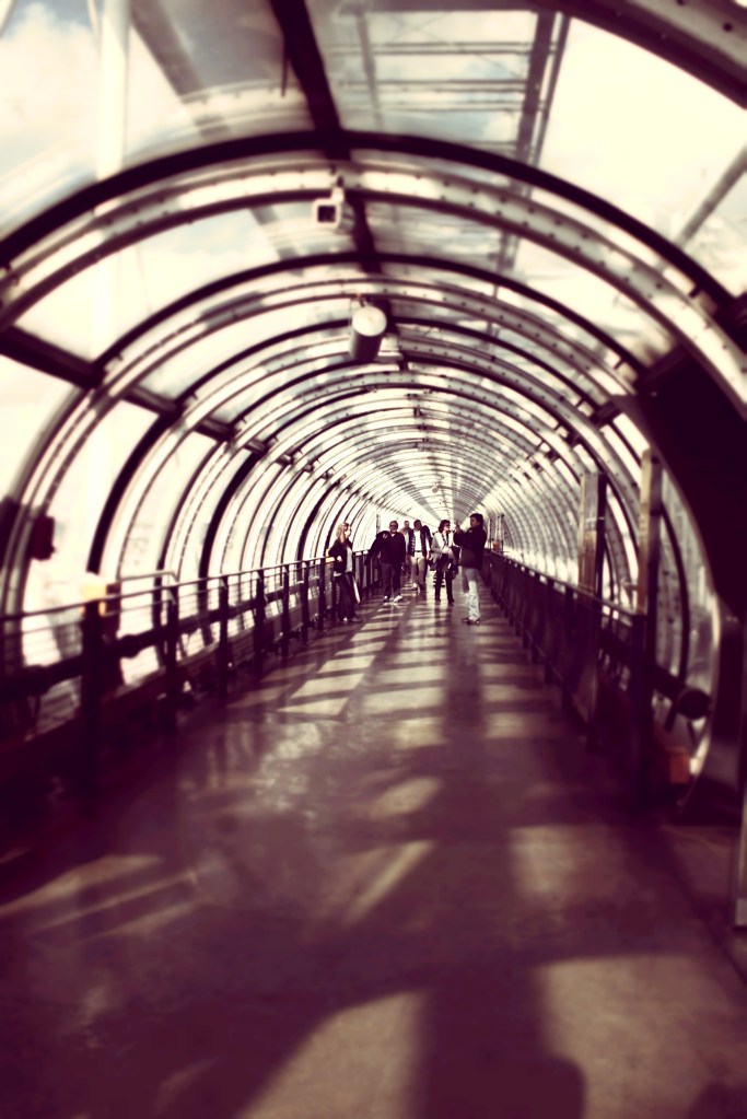 Surreal tunnels of the Centre Pompidou.