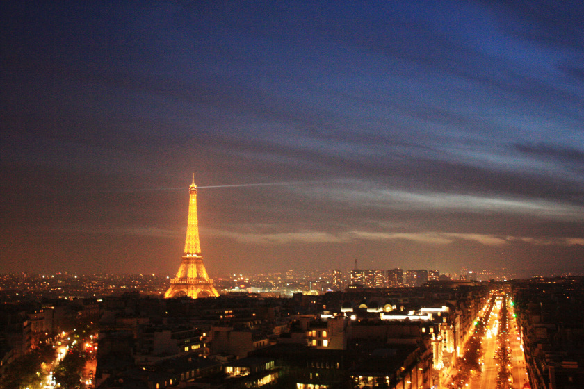Eiffel Tower at night, Paris