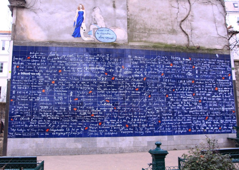 Le mur des je t'aime, Montmartre