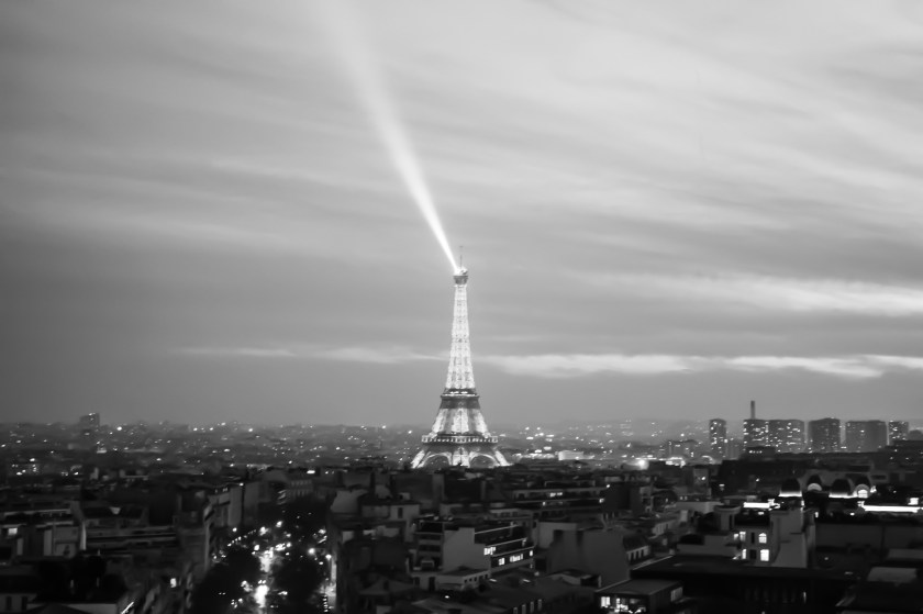Paris Eiffel Tower, Black and White